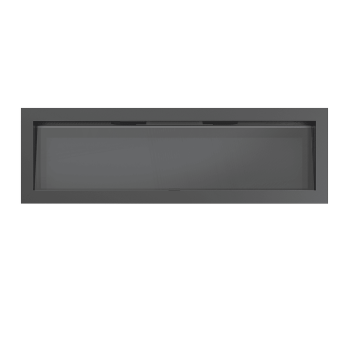 Litedeer Homes Latitude II 78" Fireplace Insert Trim Frame (Black) front view
