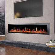 2025 New Litedeer Homes Latitude II 78 inch Wifi Smart Electric Fireplace with crackling - ZEF78VA - Litedeer Homes