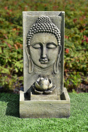 Litedeer Indoor Outdoor XL Large Buddha Water Fountain with LED Light -DGF-161056 32 inch Tall Fountain - Litedeer Homes