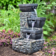 Litedeer Labyrinth Indoor Outdoor Water Fountain - DGF-161144 20-in Tall Grey - Litedeer Homes
