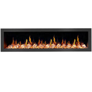 2025 New Litedeer Latitude 78-inch Wall Mount Smart Electric Fireplace with Crackling Sounds Multi-Flame Style, 5 Unique Flame Colour,All Accessories Included - ZEF78VC, Black - Litedeer Homes