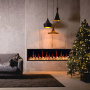 2025 New Litedeer Latitude 78-inch Wall Mount Smart Electric Fireplace with Crackling Sounds Multi-Flame Style, 5 Unique Flame Colour,All Accessories Included - ZEF78VC, Black - Litedeer Homes