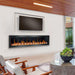 Litedeer Latitude 78-in Smart Wall Mount Electric Fireplace Wifi Enabled - ZEF78VC, Black - Litedeer Homes