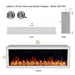Litedeer Latitude 78-in Smart Wall Mount Electric Fireplace Wifi Enabled - ZEF78VC, Black - Litedeer Homes
