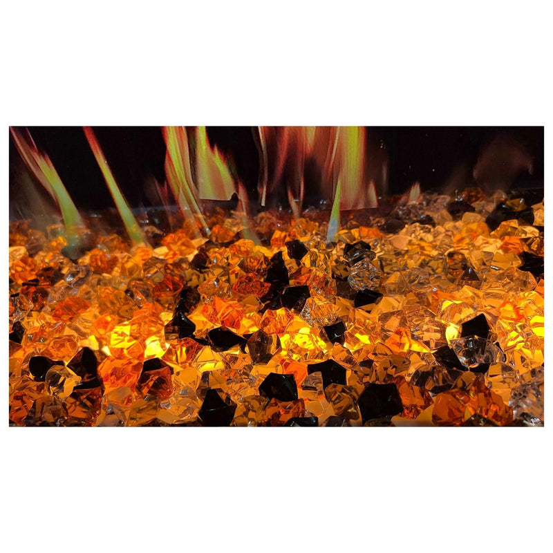 Litedeer Mercury Crystal Decor Media Kit for LiteStar 30" Small Electric Fireplace Insert Media 