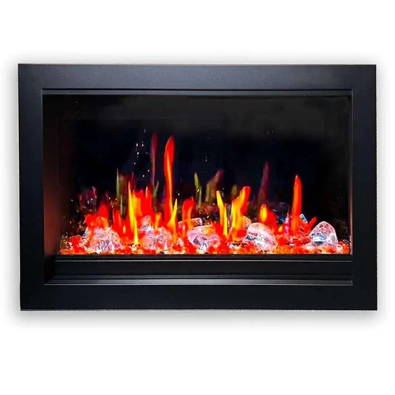 LiteStar 30" Smart Electric Fireplace Insert with App Diamond-like Crystal (ZEF38VC-30C) - Litedeer Homes