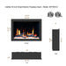 LiteStar 30" Smart Electric Fireplace Insert with App Diamond-like Crystal (ZEF38VC-30C) - Litedeer Homes