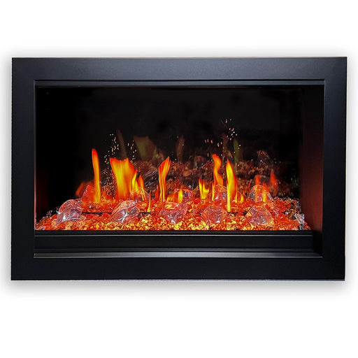 LiteStar 33" Smart Electric Fireplace Insert with App Diamond-like Crystal (ZEF38VC-33C) - Litedeer Homes