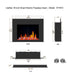 LiteStar 38" Smart Electric Fireplace Insert with App Diamond-like Crystal - (ZEF38VC-C) - Litedeer Homes
