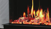 Warmcastle 3-sided energy efficient electric fireplace 
