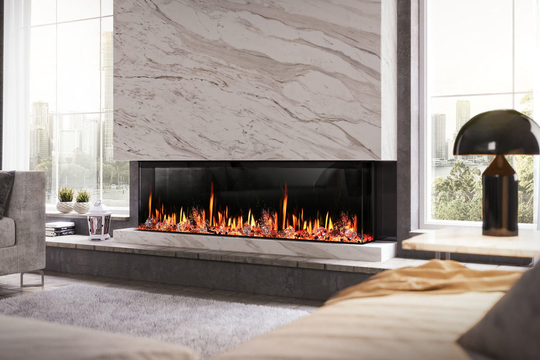 Litedeer Warmcastle 3-side smart electric fireplace with app crackling sounds 5 unique realistic flame, fire place electric fireplace, wifi fireplace, 72 inch fireplace, smart electric fireplace, litedeer homes electric fireplace 