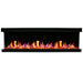 Warmcastle 72" 3-Side Smart HD LED Electric fireplace wifi enabled with app diamond-like crystal (Model : ZEF72T) - Litedeer Homes