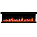 Warmcastle 72" 3-Side Smart HD LED Electric fireplace wifi enabled with app diamond-like crystal (Model : ZEF72T) - Litedeer Homes