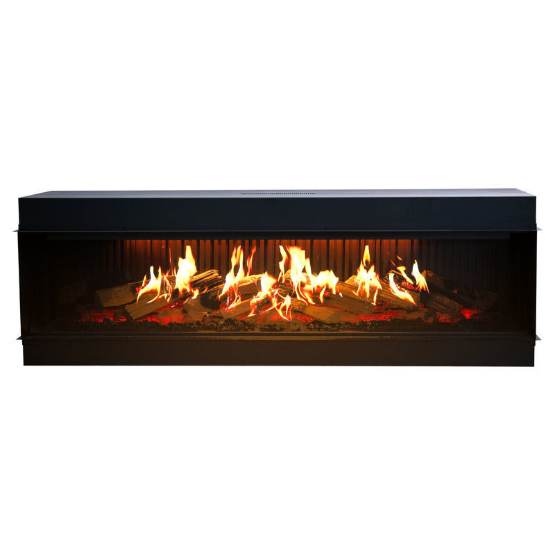 Aurora X72 72" Holographic Electric Fireplace | Built-in Architectural Flame System | Smart Control | Ultra-Realistic 3D Flame