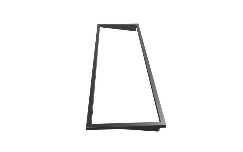 Litedeer Homes 58" Smart Electric Fireplace Trim Kit - ZEF58V-T2B, Black - Litedeer Homes