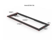 Litedeer Homes 58" Smart Electric Fireplace Trim Kit - ZEF58V-T2B, Black - Litedeer Homes