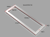 Litedeer Homes 58" Smart Electric Fireplace Trim Kit - ZEF58V-T2B, Black - Litedeer Homes