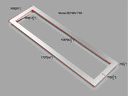 Litedeer Homes 68" Smart Electric Fireplace Trim Kit - ZEF68X-T2B, Black - Litedeer Homes