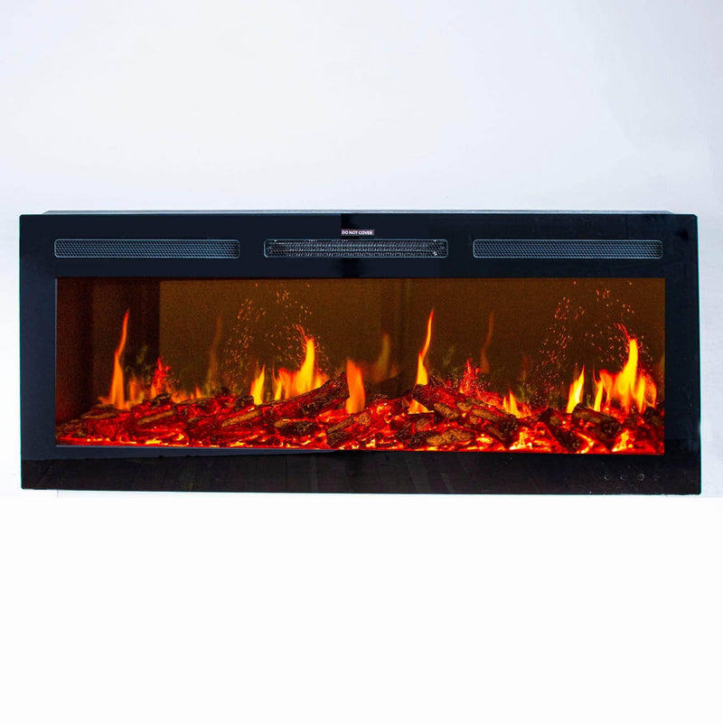 Litedeer Homes Aimée 40-Inch Smart Electric Fireplace with App Crackling Sounds 5 Unique Flame (Model: ZEF40L) - Litedeer Homes