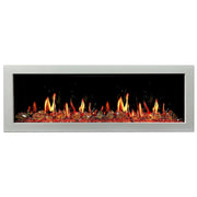 Litedeer Homes Gloria II 48-in Smart Control Electric Fireplace with App - ZEF48XCW White Fireplace - Litedeer Homes