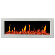 Litedeer Homes Gloria II 48-in Smart Control Electric Fireplace with App - ZEF48XCW White Fireplace - Litedeer Homes