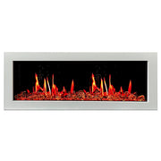 Litedeer Homes Gloria II 48-in Smart Control Electric Fireplace with App - ZEF48XCW White Fireplace - Litedeer Homes