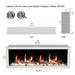 Litedeer Gloria II 58" Smart Push-in Electric Fireplace with App - ZEF58VS, Silver - Litedeer Homes