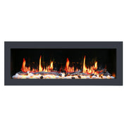 Litedeer Gloria II 58" Smart Push-in Electric Fireplace with App - ZEF58VS, Silver - Litedeer Homes