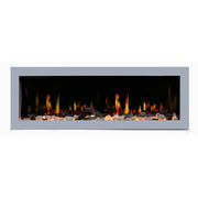 Litedeer Gloria II 58" Smart Push-in Electric Fireplace with App - ZEF58VS, Silver - Litedeer Homes