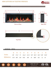 Litedeer Gloria II 68" Smart Push-in Electric Fireplace with App - ZEF68XS, Silver - Litedeer Homes