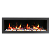 Litedeer Gloria II 78" Smart Push-in Electric Fireplace with App - ZEF78VS, Silver - Litedeer Homes