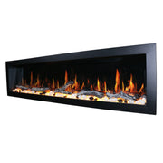 Litedeer Gloria II 78" Smart Push-in Electric Fireplace with App - ZEF78VS, Silver - Litedeer Homes