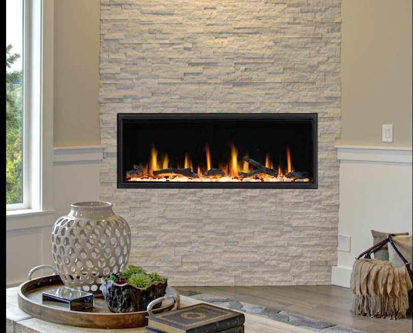 Litedeer Latitude 45-in Smart Built-in Electric Fireplace with App - ZEF45X, Black