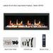 Litedeer Latitude 55-in Smart Built-in Electric Fireplace with App - ZEF55V