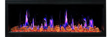 Litedeer Latitude 55" Smart Built-in Linear Electric Fireplace Wifi Enabled with Crackling Sounds - ZEF55VA, Black - Litedeer Homes
