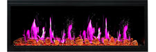 Litedeer Latitude 55" Smart Built-in Linear Electric Fireplace Wifi Enabled with Crackling Sounds - ZEF55VA, Black - Litedeer Homes