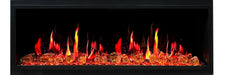 Litedeer Latitude 55" Smart Built-in Linear Electric Fireplace Wifi Enabled with Crackling Sounds - ZEF55VA, Black - Litedeer Homes
