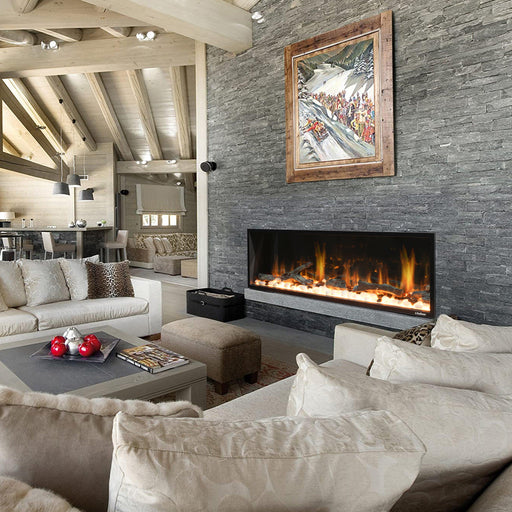 Litedeer Latitude 65" Ultra Slim Electric Fireplace with Smart App - ZEF65X, Black - Litedeer Homes