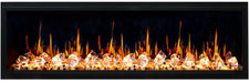 Litedeer Latitude 65-in Smart Control Electric Fireplace Wifi Enabled - ZEF65XC, Black
