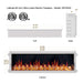 Litedeer Latitude 65-in Smart Control Electric Fireplace Wifi Enabled - ZEF65XC, Black