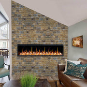 2025 New Litedeer Homes Latitude 75 inch Smart Control HD LED Electric Fireplace Wifi Enabled (Model: ZEF75VC),Black - Litedeer Homes