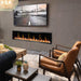Litedeer Latitude 75-in Smart Control Electric Fireplace Wifi Enabled -ZEF75VC,Black