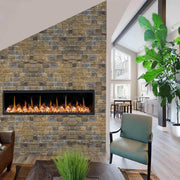 2025 New Litedeer Homes Latitude 75 inch Smart Control HD LED Electric Fireplace Wifi Enabled (Model: ZEF75VC),Black - Litedeer Homes