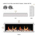 Litedeer Latitude 75" Smart Built-in Linear Electric Fireplace with App Crackling Sounds - ZEF75V,Black - Litedeer Homes