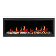 2025 New Lited eer Homes Latitude 75-inch Ultra-Sleek Smart Electric Fireplace with 1-inch Trim – Multi-Flame LED, Driftwood Logs & River Rocks, WiFi/App-Control, Flush/Recessed/Built-in Wall (Model: ZEF75V) - Litedeer Homes