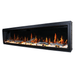Latitude 75" Smart Built-in Linear Electric Fireplace with App Crackling Sounds - ZEF75V,Black - Litedeer Homes