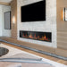 Latitude 75" Smart Built-in Linear Electric Fireplace with App Crackling Sounds - ZEF75V,Black - Litedeer Homes
