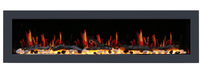 Litedeer Latitude II 48" Seamless Wall Mounted Electric Fireplace With Smart App - ZEF48X,Black - Litedeer Homes