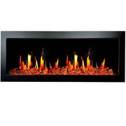 Litedeer Homes Latitude II 48 inch Wall Mount Smart Electric Fireplace with Reflective Amber Glass - ZEF48XA - Litedeer Homes