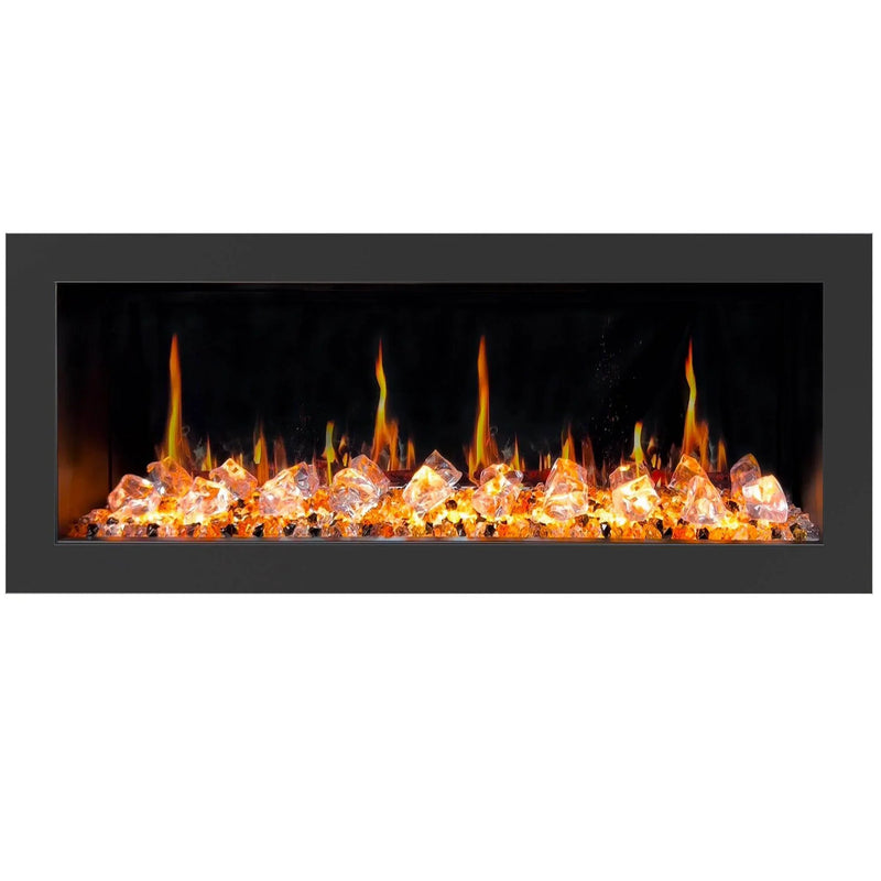 2025 New Litedeer Homes Latitude II 48 inch Wall Mounted Smart Electric Fireplace with APP 3-inch Trim - Multi-flame Style - ZEF48XC - Litedeer Homes